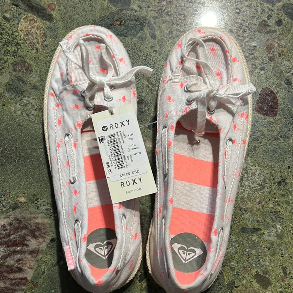 Roxy Flamingo Ahoy Rope slip on shoes size 8.5